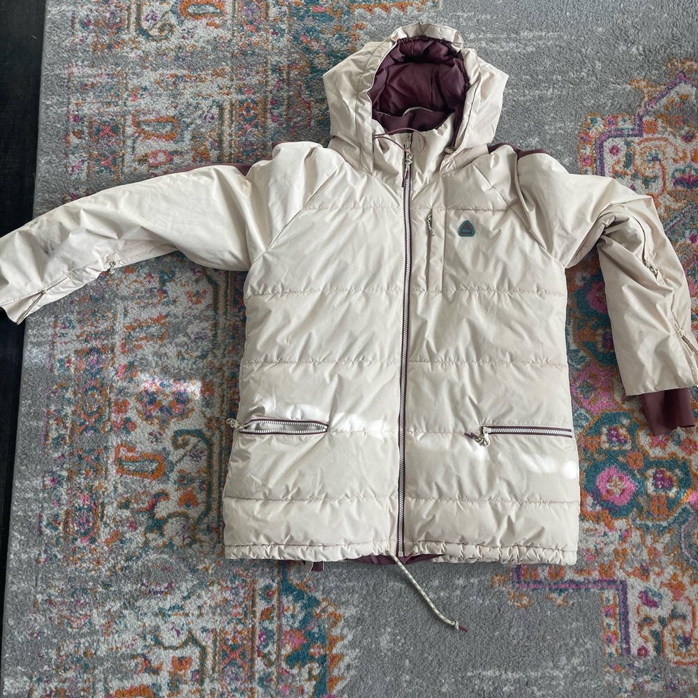 Women’s Burton Keelan Jacket in Cream and brown